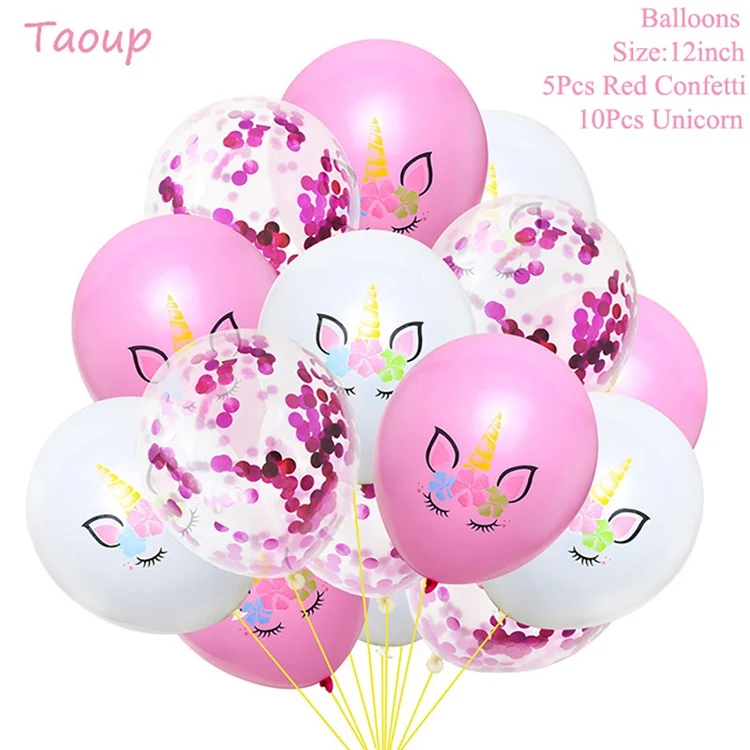 Taoup 1 шт. ручной мультфильм Единорог воздушный шар из фольги аксессуары для животных милый счастливый Единорог День рождения Сувениры Единорог воздушные шары