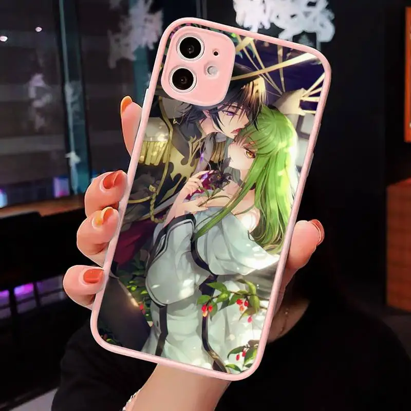 

Julius Kingsley cartoon anime Phone Case Matte transparent For Pink iPhone 12 Mini 11 Pro XR XS Max 7 8 Plus X Back Cover