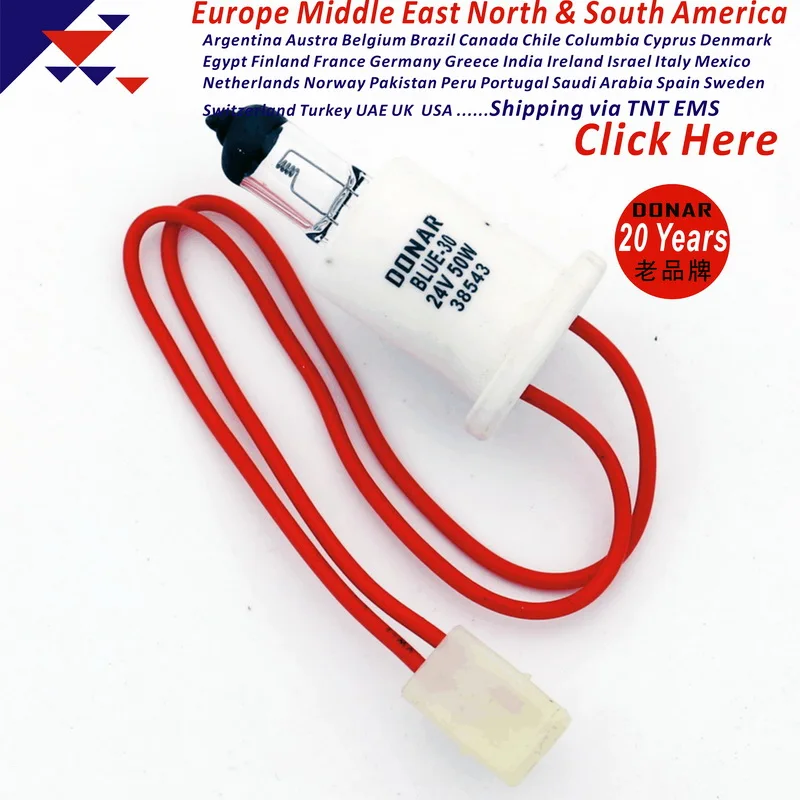DONAR DN-38543 JC Blue-30 24V 50W Blue30 24V50W галогенная лампа Hanaulux 56053010 операционный театральный