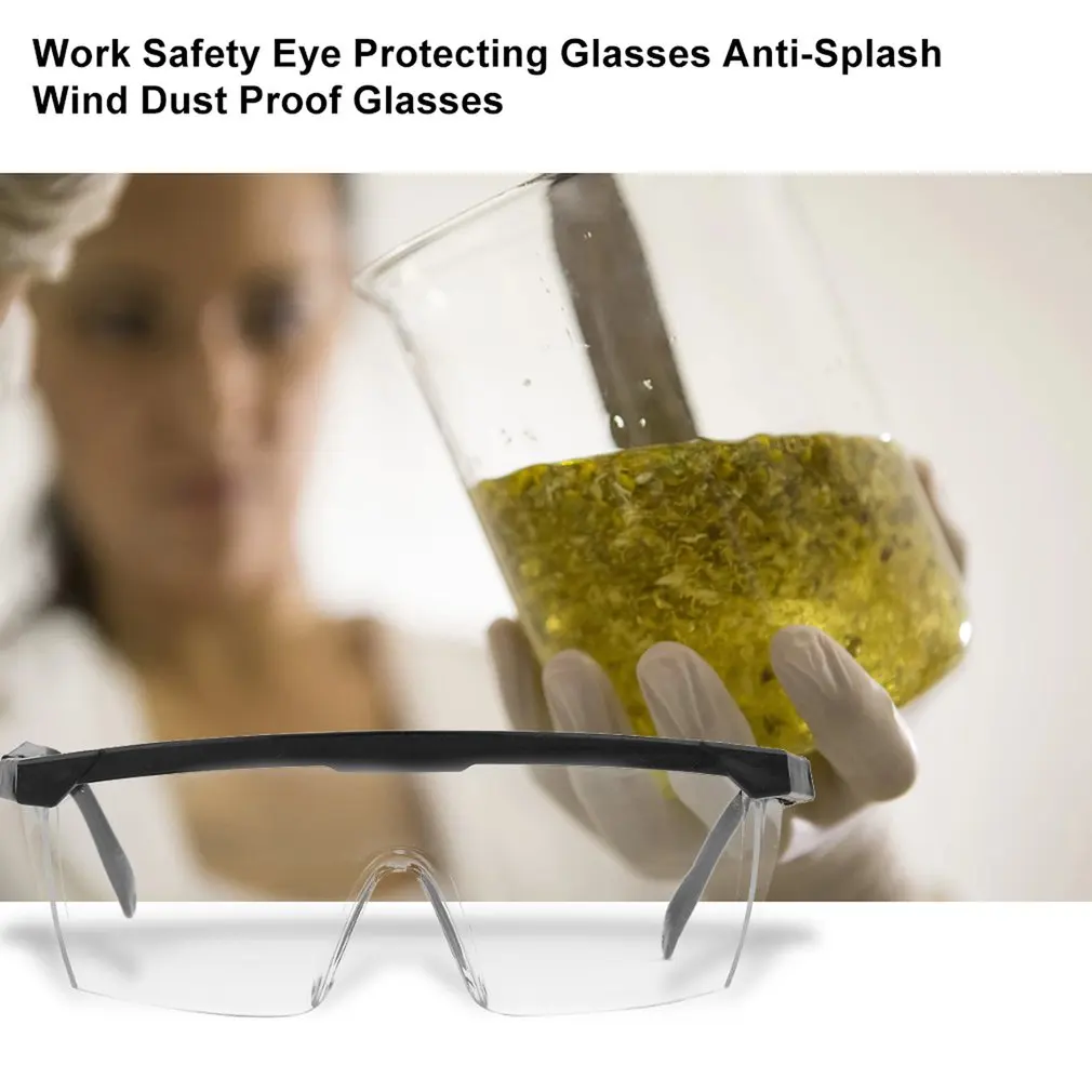 

Work Safety Eye Protecting Glasses Goggles Lab Dust Paint Industrial Anti-Splash Wind Dust Proof Glasses