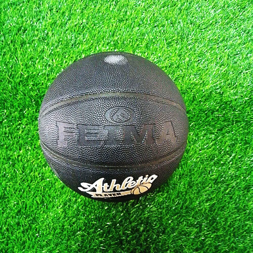

Black adult No. 7 basketball ball, special PU moisture-absorbing laminated basketball for training and competition