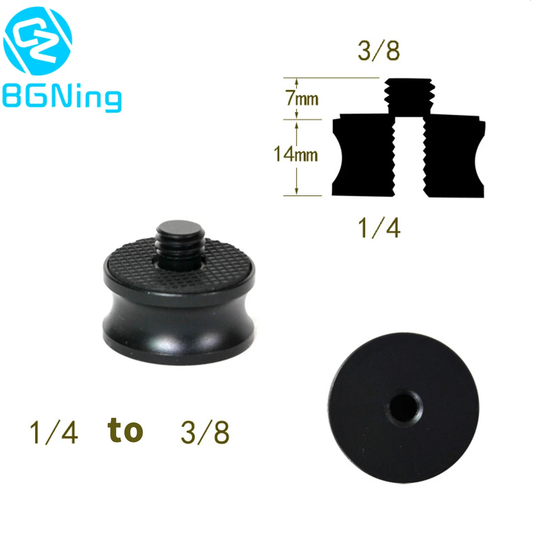 

1/4" Female to 3/8”Inch Male Convert Screw SLR Camera Tripod Gimbal Monopod Rig Rail Mount Adapter Photography Accessory