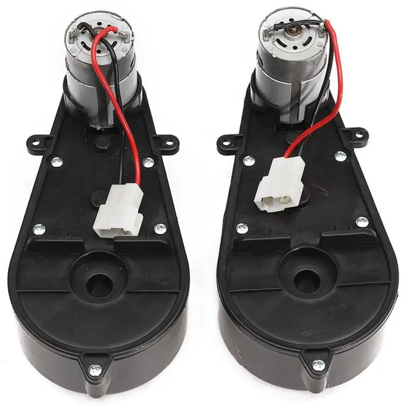 

2 Pcs 550 Universal Children Electric Car Gearbox With Motor, 12Vdc Motor With Gear Box, Kids Ride On Car Baby Car Parts