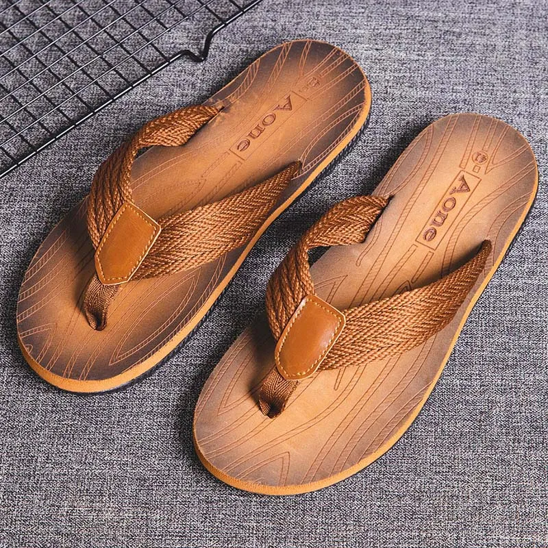 Мужские вьетнамки модная повседневная обувь Нескользящие шлепанцы для ванной