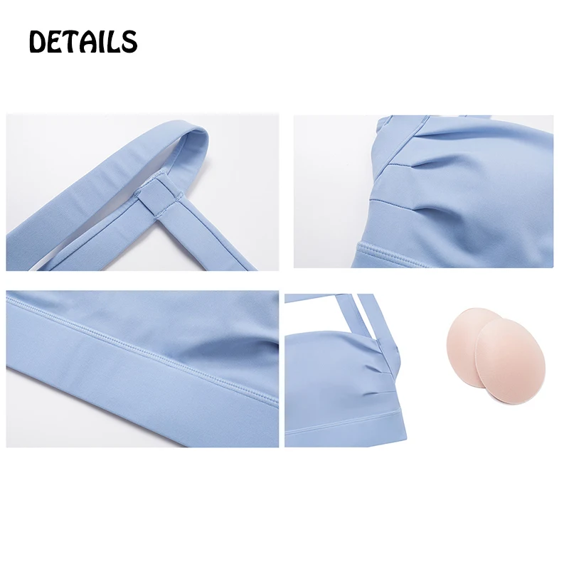 CRUBERA Line Back Straightening Yoga Bras Women's Sports Underwear
