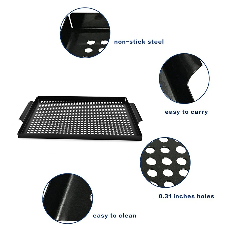 Антипригарная сковорода для гриля прямоугольная овощная курица говядина поднос