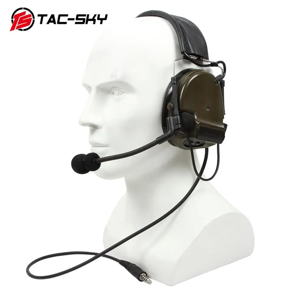 COMTAC III TAC-SKY COMTAC comtac iii силиконовые наушники шумоподавление звукосниматель Ушная гарнитура Военная Тактическая C3FG - Цвет: FG