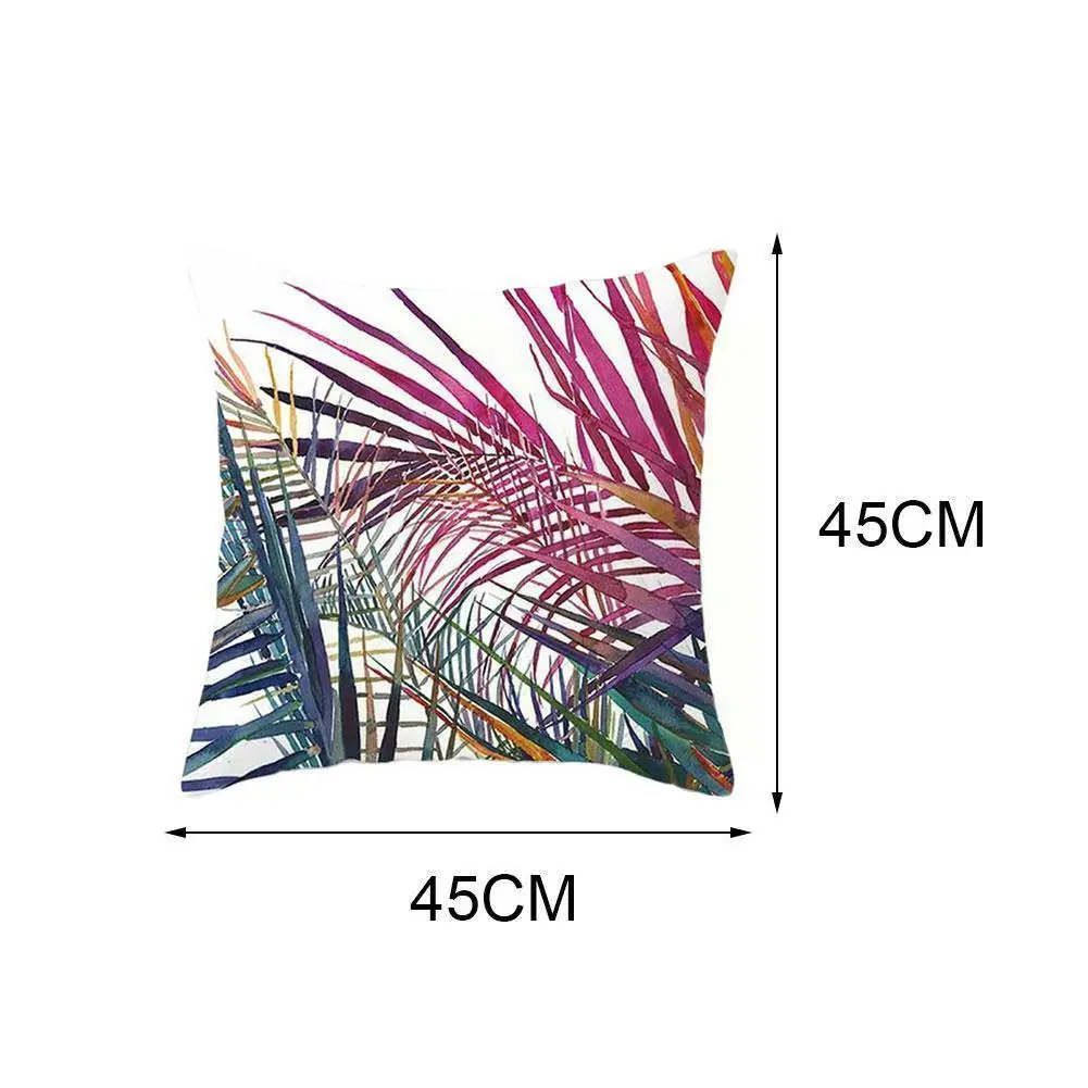 

Tropical Plant Pattern Pillow Cushion Cover Sofa Home Pillow Cover Decoration Cushion Car Seat Cover L0X3