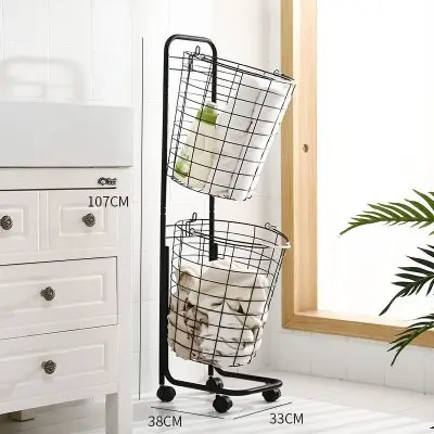 Dirty clothes basket household clothing classification storage rack laundry can be hanging Nordic large | Дом и сад