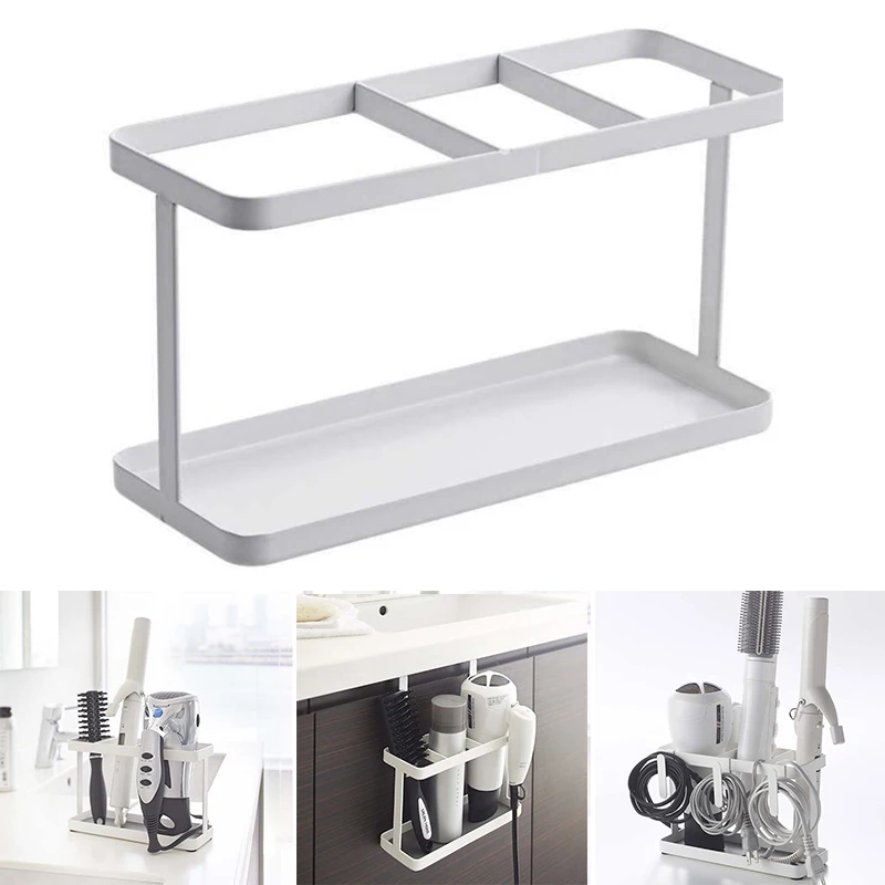 Металлический столик для ванной комнаты инструмент ухода за волосами и укладки