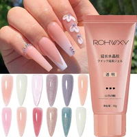 nail extension glue quick building for nail extension acrylic pink white clear uv building gel tips nail art prolong form tools