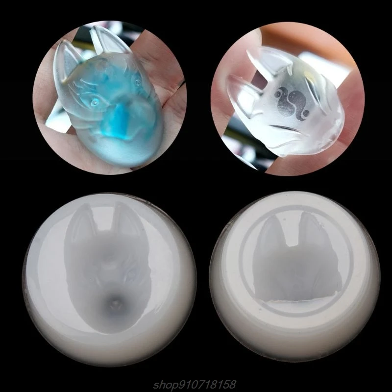 Силиконовая форма сделай сам для смолы гибкие лисы маска ювелирных изделий из