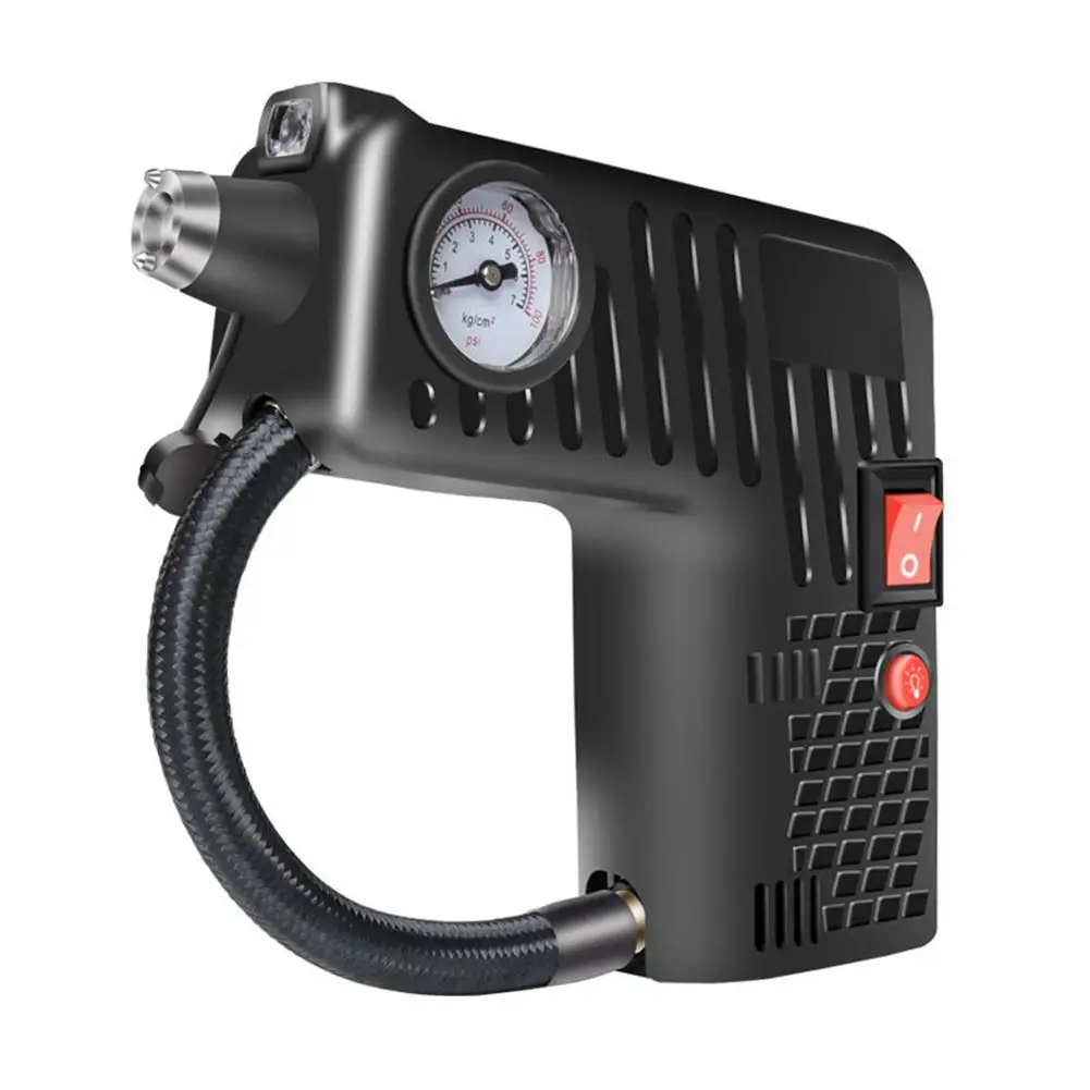 

12V Handheld Car Air Pump Tire Inflator Digital Air Compressor With Pressure Gauge For Car Bicycles Motorcycle Tires Basktball