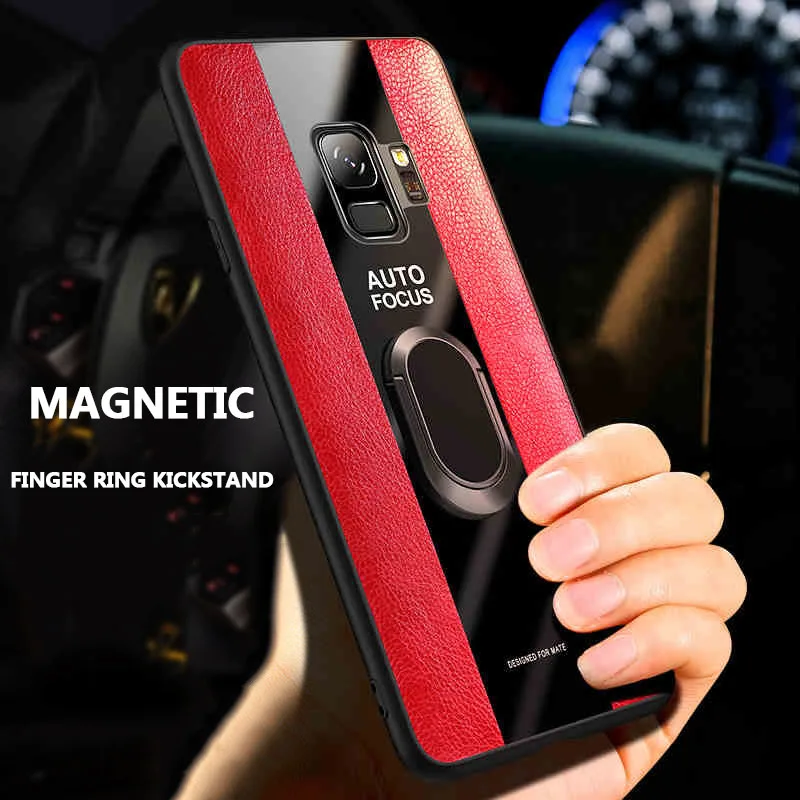 Магнитный чехол с подставкой для Samsung S8 S9 S10 Plus S10e Note 9 iPhone 11 Pro XS Max XR X 10 8 7 6 6S