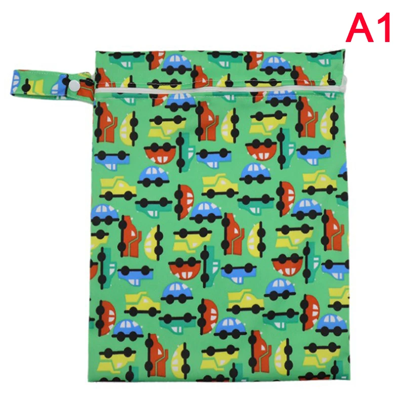 

Asenappy Wet Dry Bag With Two Zippered Baby Diaper Bag Nappy Bag Waterproof Reusable Washable