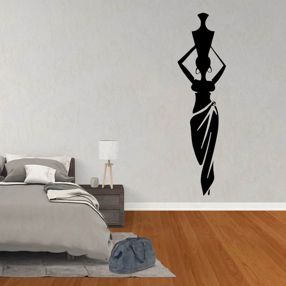 Виниловые наклейки на стену с изображением Африканской женщины девушки для