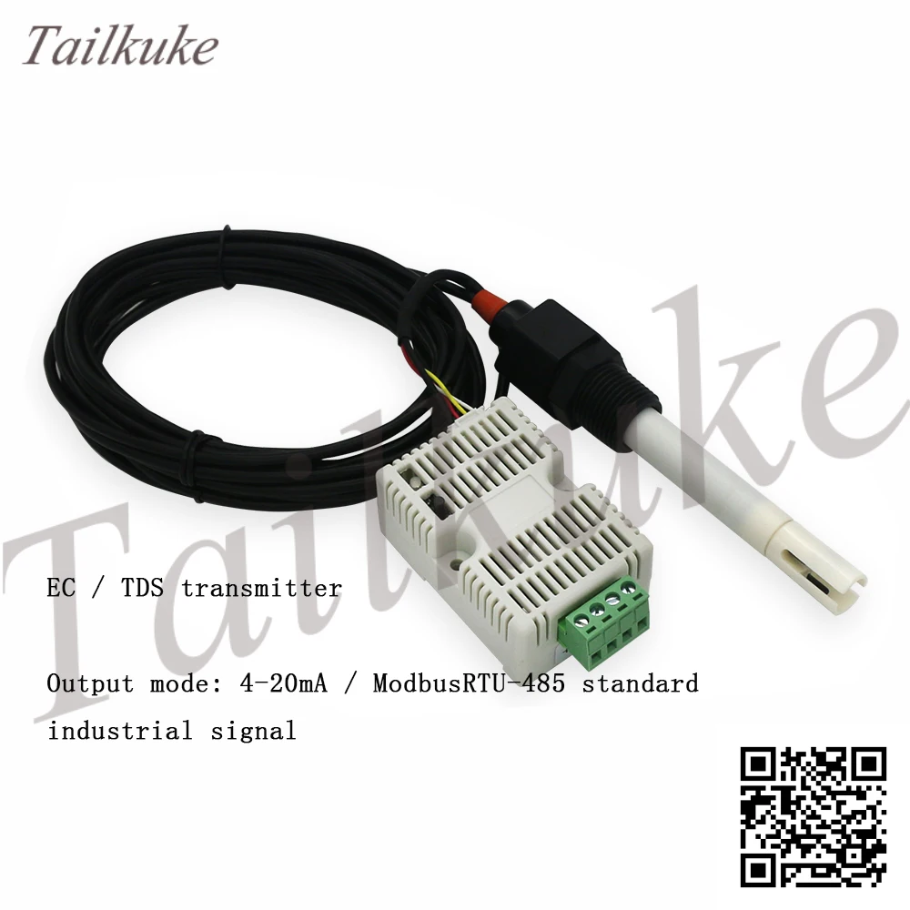 

Conductivity Transmitter EC Detection TDS Sensor Module RS485 4-20mA Industrial On-line Water Quality Monitoring
