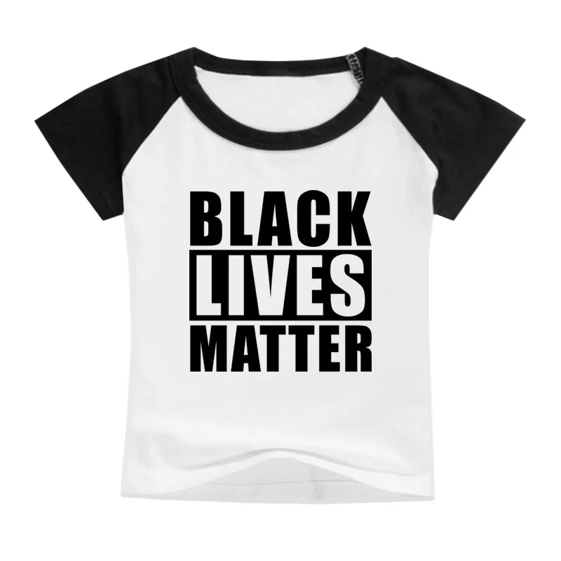 

Kids Summer Baby Boy Girl Short Sleeve T Shirts Black Lives Matter Print Children's Tshirt Casual Baby Clothes Tops Tee Customes