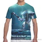 Костюм Subnautica с кревером (море), Мужская футболка, женская модная футболка с принтом по всей длине, топы для мальчиков, футболки, летние футболки с коротким рукавом