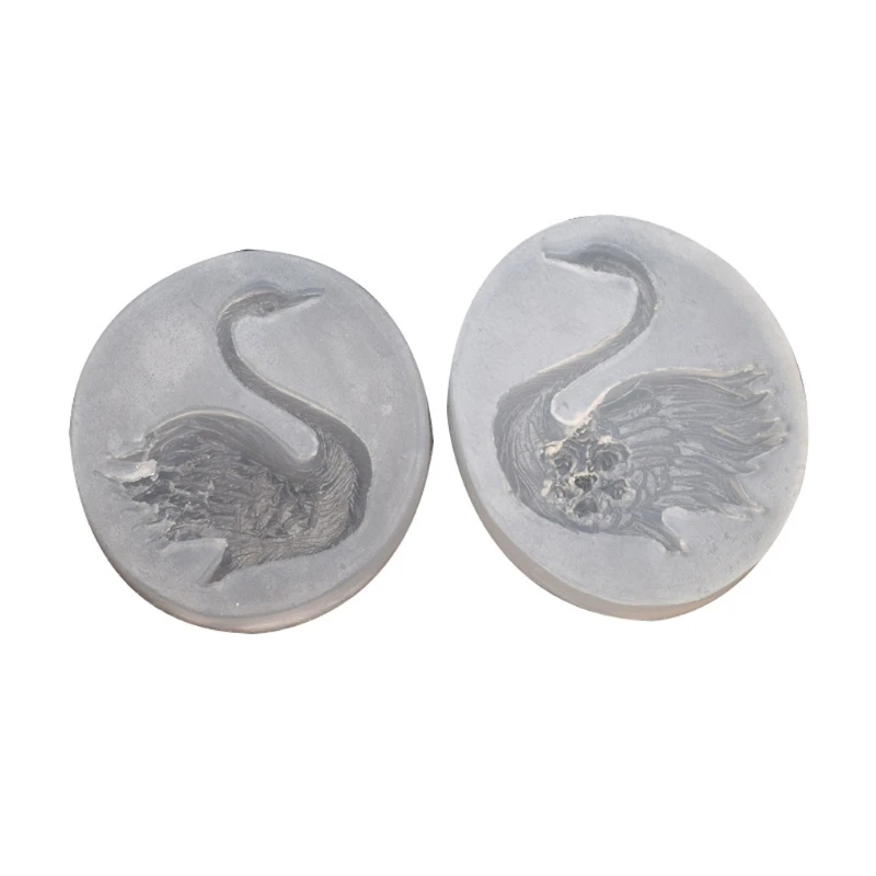

2 Packs Swan Silicone Fondant Molds Swan Chocolate Candy Sugar Resin Gum Paste Molds Kit Swan Epoxy Resin Casting Molds
