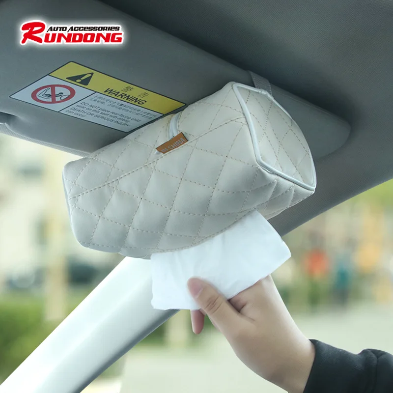 

Автомобильный кожаный футляр для полотенец, Набор домашних полотенец, автомобильная двойного назначения кожаная сумка, автомобильные прин...