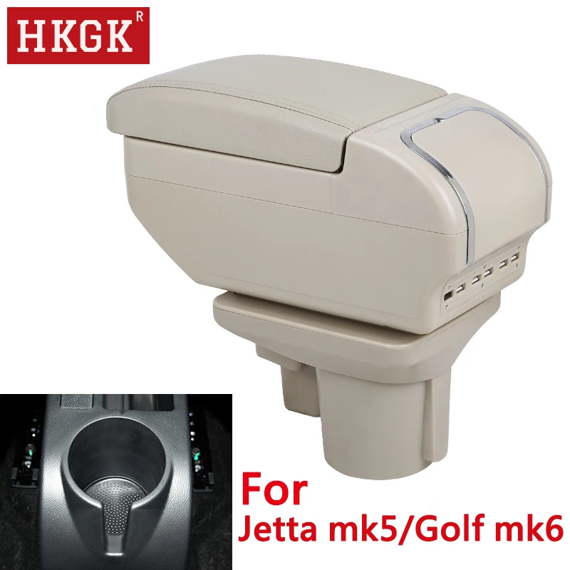 Подлокотник для VW jetta mk5 Golf mk6 двухслойный поворотный стандартный контейнер