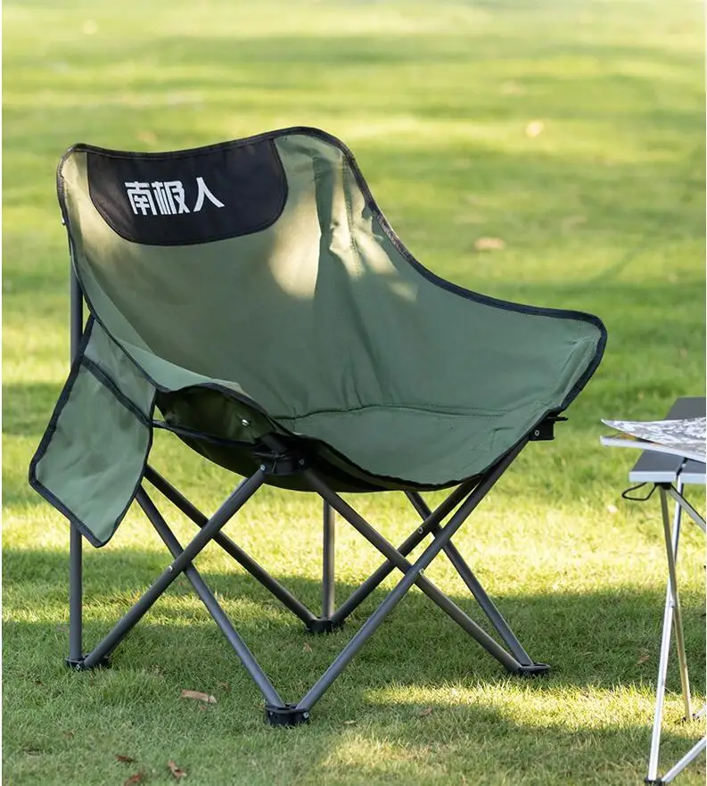 저렴한 야외 접이식 의자 휴대용 등 게으른 달 의자 감독 예술 학생 낚시 의자 의자 튼튼한 패브릭