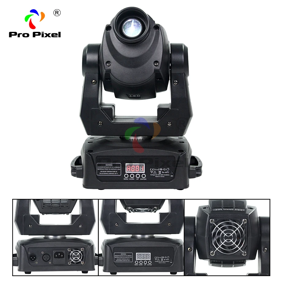 Мини 90 Вт точечный 8 шт. светильник с подвижной головкой светодиодный Dmx Dj Gobo 3