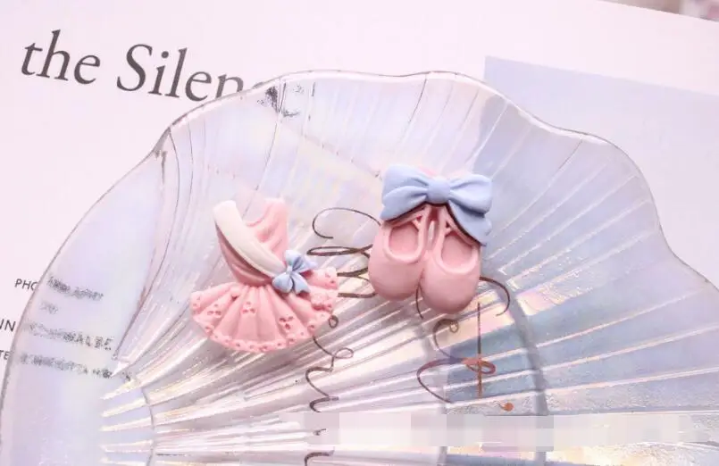 10 шт./лот кавайная балетная обувь из смолы/танцевальное платье миниатюрное