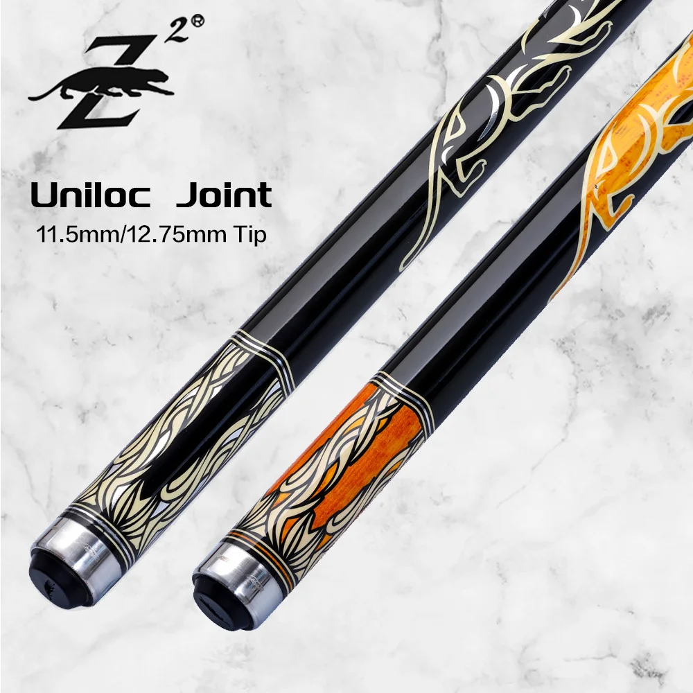 

PREOAIDR 3142 20th Pool Cue Billiard Stick 11.5mm 12.75mm Tip with Uniloc Joint and Joint Protector with Case Billiards Cue