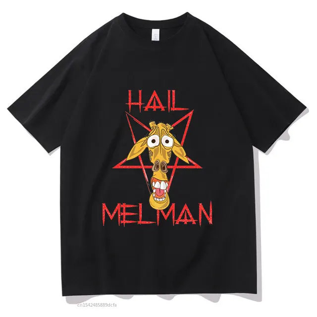 

I Hate Melman Tshirt Same Series Hail Melman T Shirt White Pure Short Sleeve Tee Summer Streetwear Casual Tops