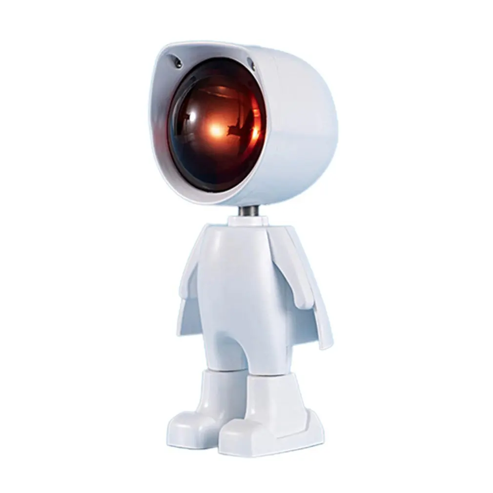 

Sun Never Sets Rainbow Projection Robot Atmosphere Lamp Projection Decoration Lamp USB Plug In Use Without Battery