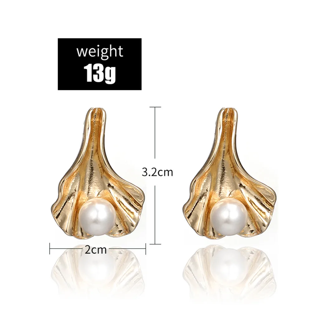Женские Геометрические простые темпераментные плиссированные жемчужные