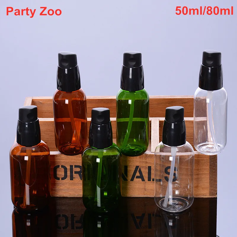 500 X пустой прозрачный/зеленый/коричневый насос для мытья путешествий