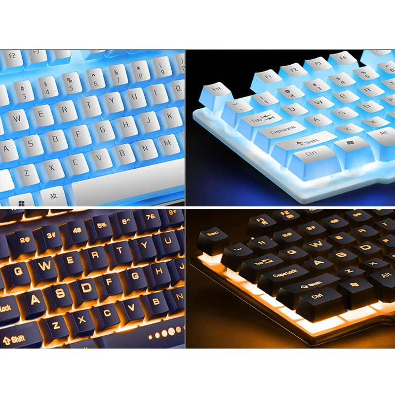 Водонепроницаемая Проводная клавиатура Levitate Keycap Игровая USB RGB подсветка