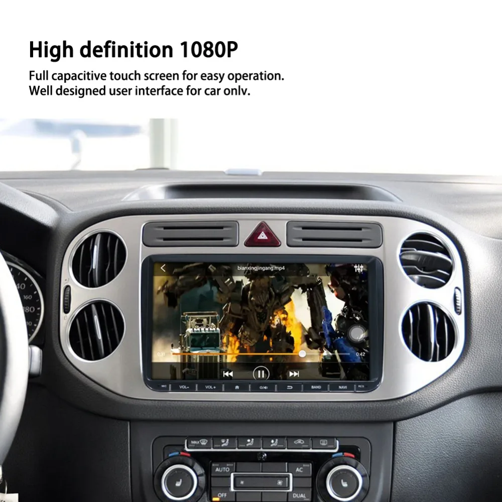 9 дюймов gps автомобильный dvd плеер с навигацией плеер Android 6,0 FM AM MP5 авто радио-зеркальная связь Bluetooth музыкальный плеер Поддержка камеры Canbus