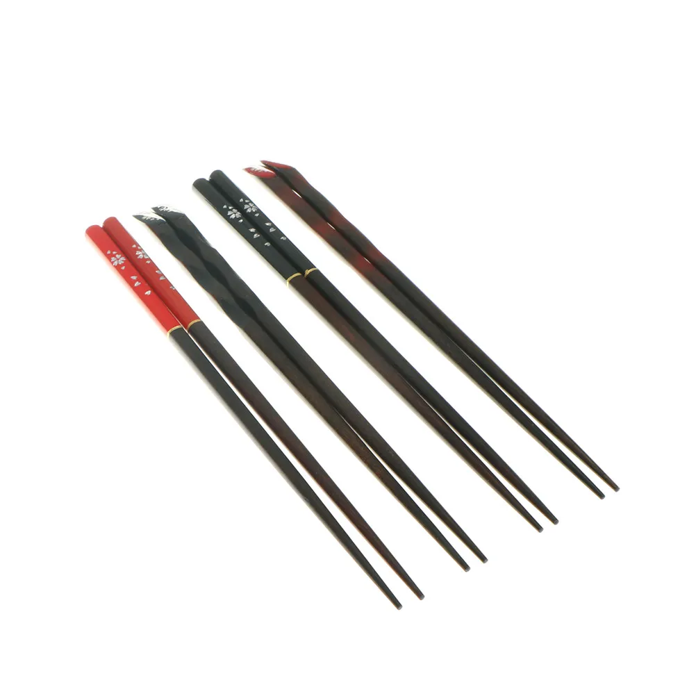 Экологичные многоразовые натуральные деревянные палочки для еды