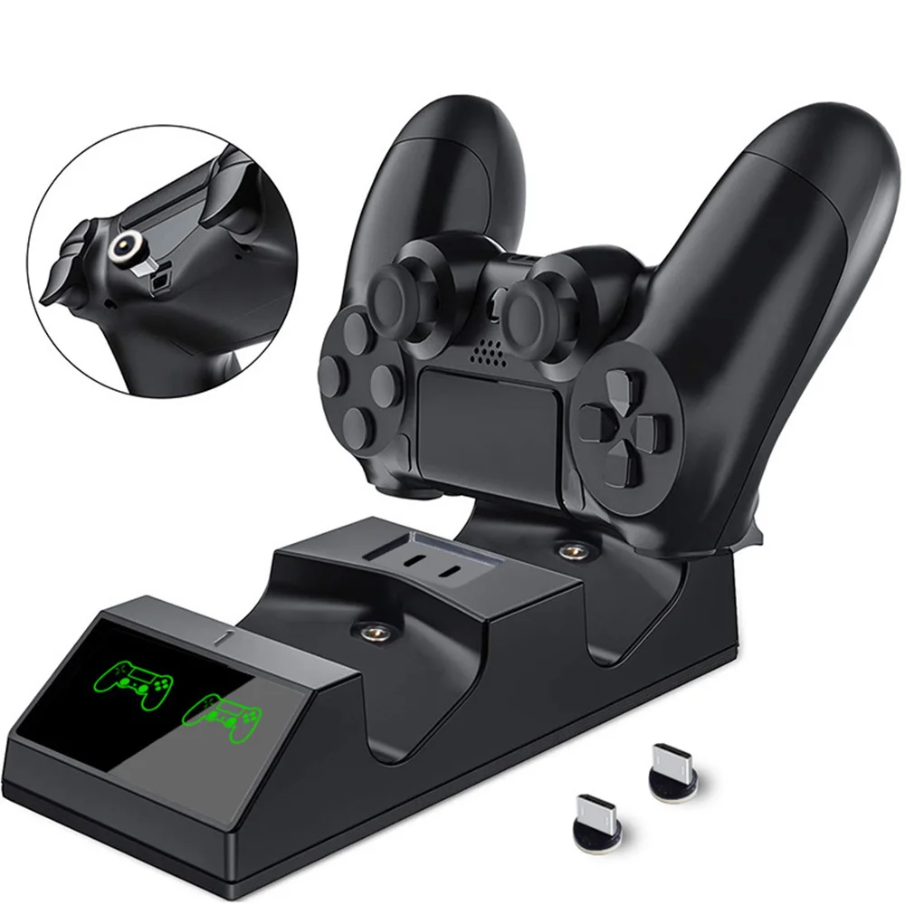 

PS4 Controller Charger Dual Wireless magnetic Charging Dock For Dualshock 4 Charger Station