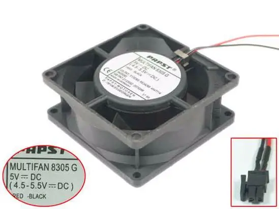 

papst MULTIFAN 8305 G DC 5V 80x80x32mm 2-Wire Server Cooling Fan