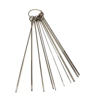 10 pcs 3 5 carburetor carbon dirt jet remove cleaning needles stainless steel
