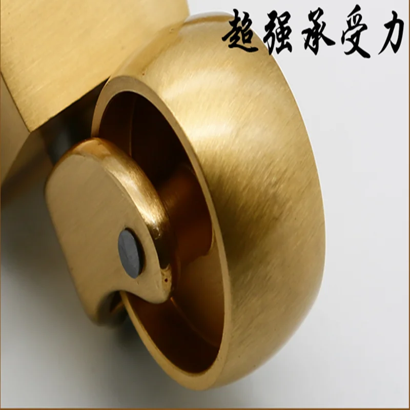 4 шт./лот полированный Твердый латунный ролик для чашки поворотный ролик|Ролики| |