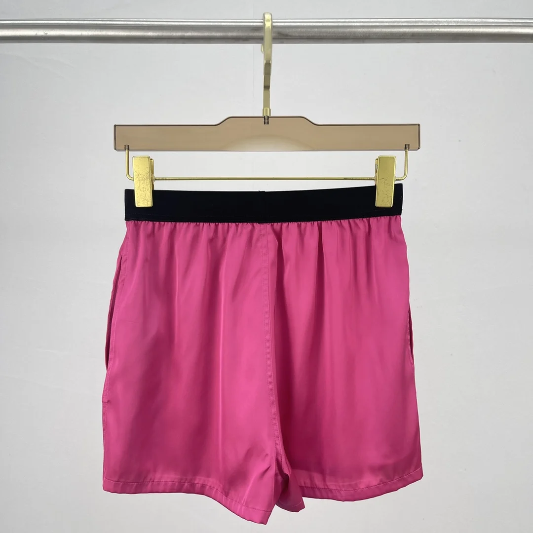 

2021 new women fashion loose contrast waist shorts 0612