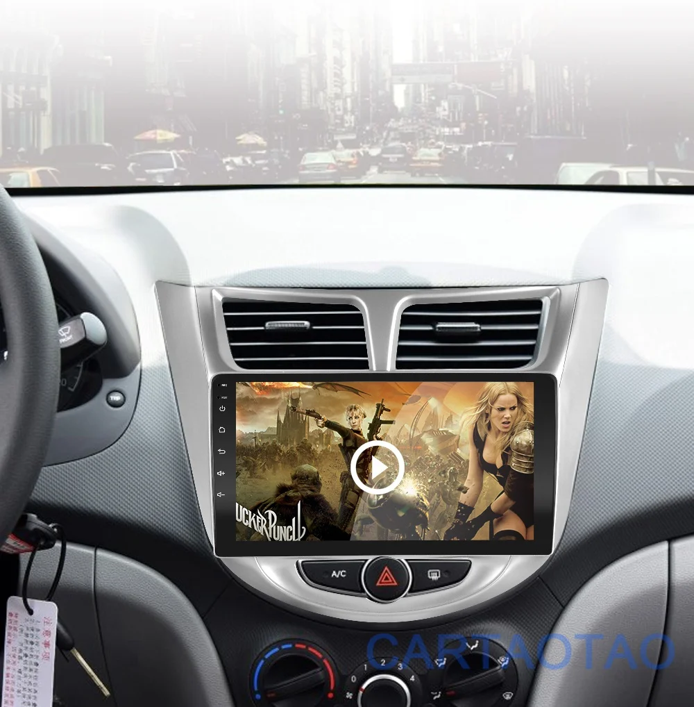 9 ''2 din Android 8,1 автомобильный dvd-плеер для современного Solaris accent Verna 2011- радио рекордер Gps wifi usb DAB+ аудио