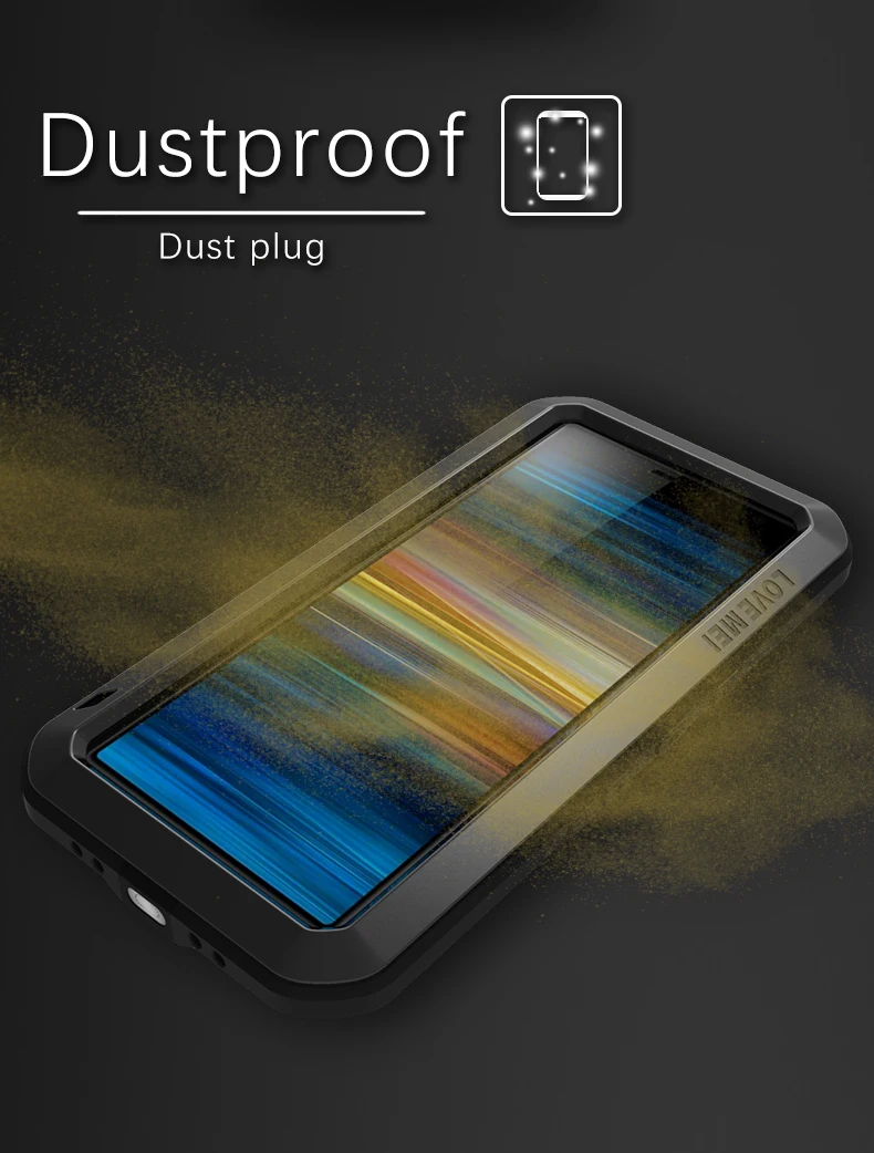 Чехол с полным корпусом для Sony Xperia 10 противоударный алюминиевый металлический