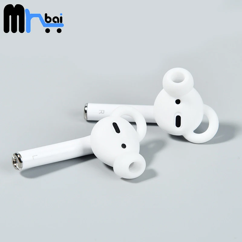 Мягкие силиконовые защитные наушники Mr. Bai для AirPods 1/2 противоскользящие