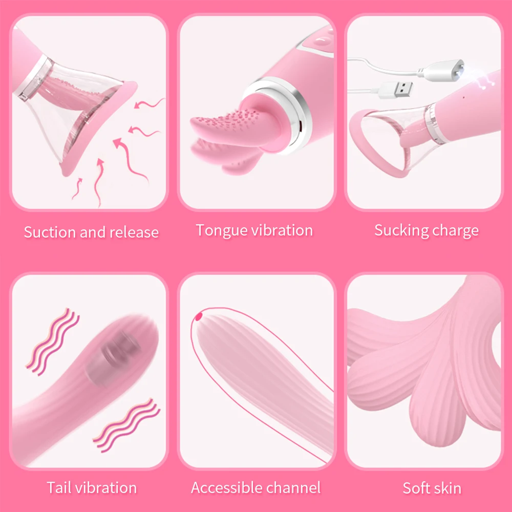 Лизание киски игрушки для женщин сосать вибратор секс лизание машина оральный