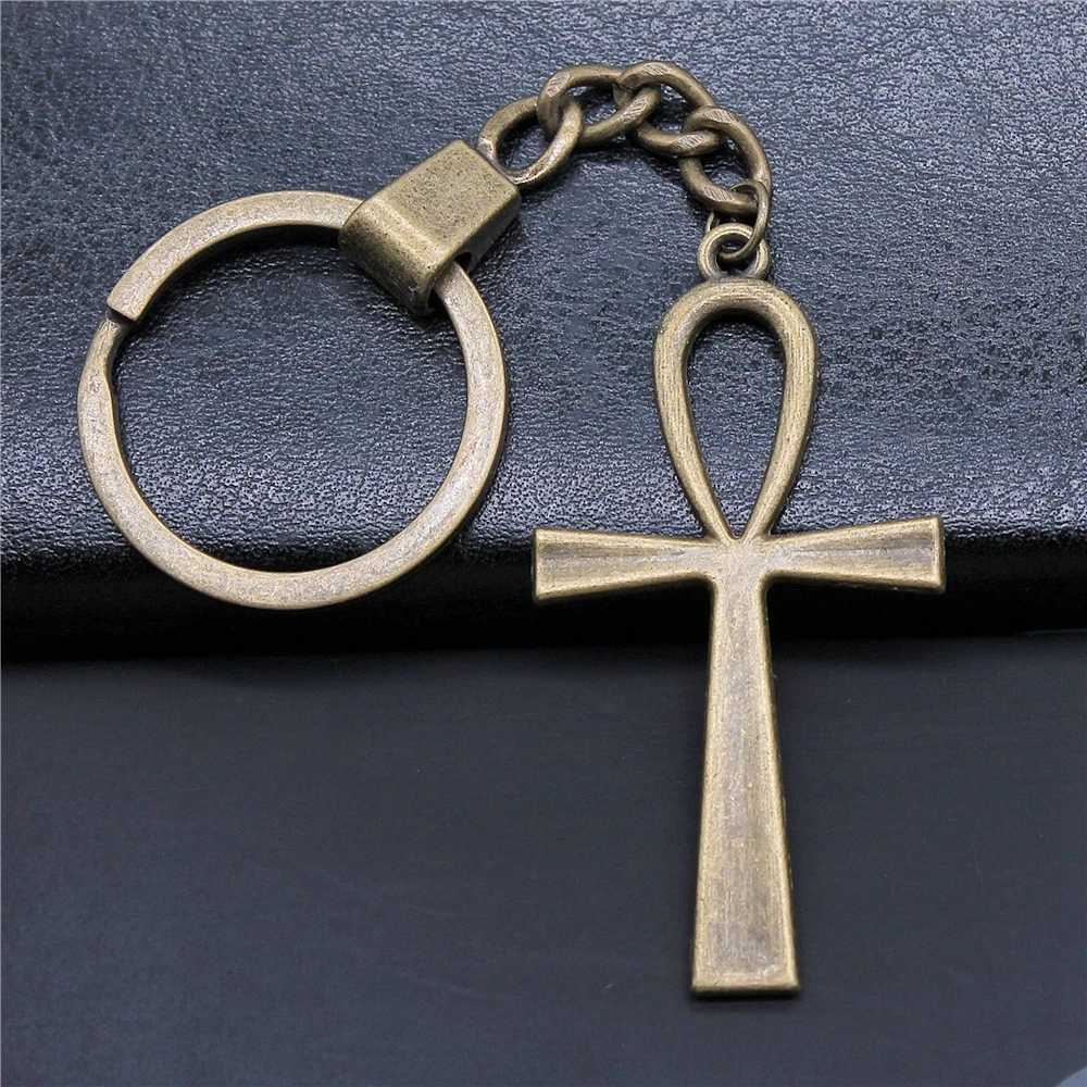 Анк крест брелок подарки для мужчин 2019 модные ювелирные изделия челнока |