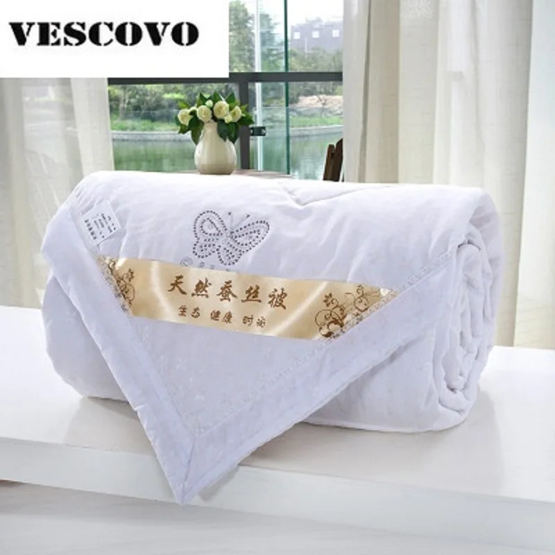 Китайское шелковое одеяло для лета королева полный двойной размер одеяло/одеяло