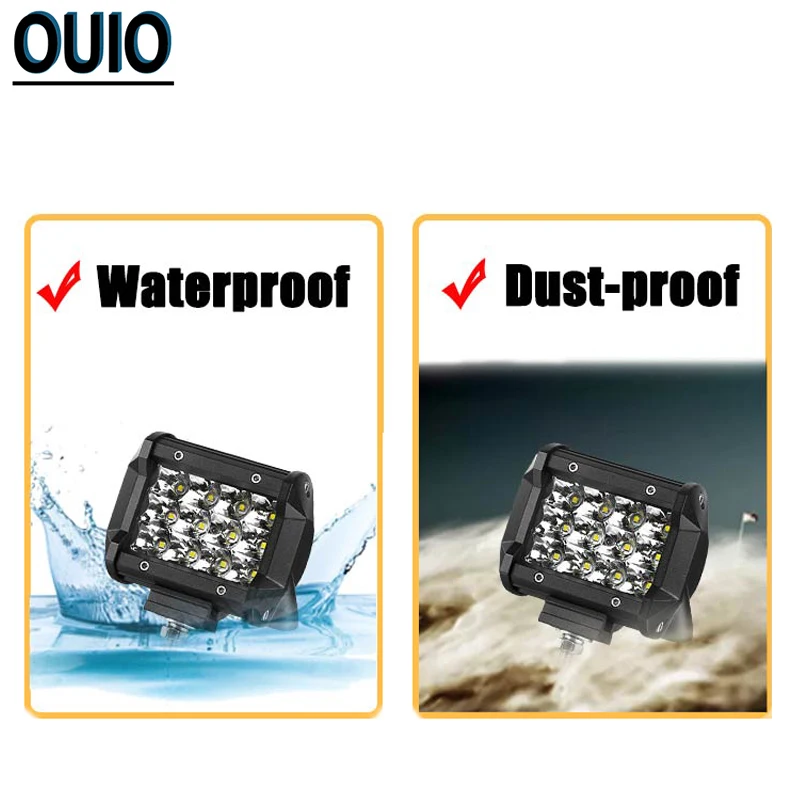 Трехрядный светодиодный светильник бар 36 Вт 4 дюйма 4x4 внедорожных грузовик 6000 К