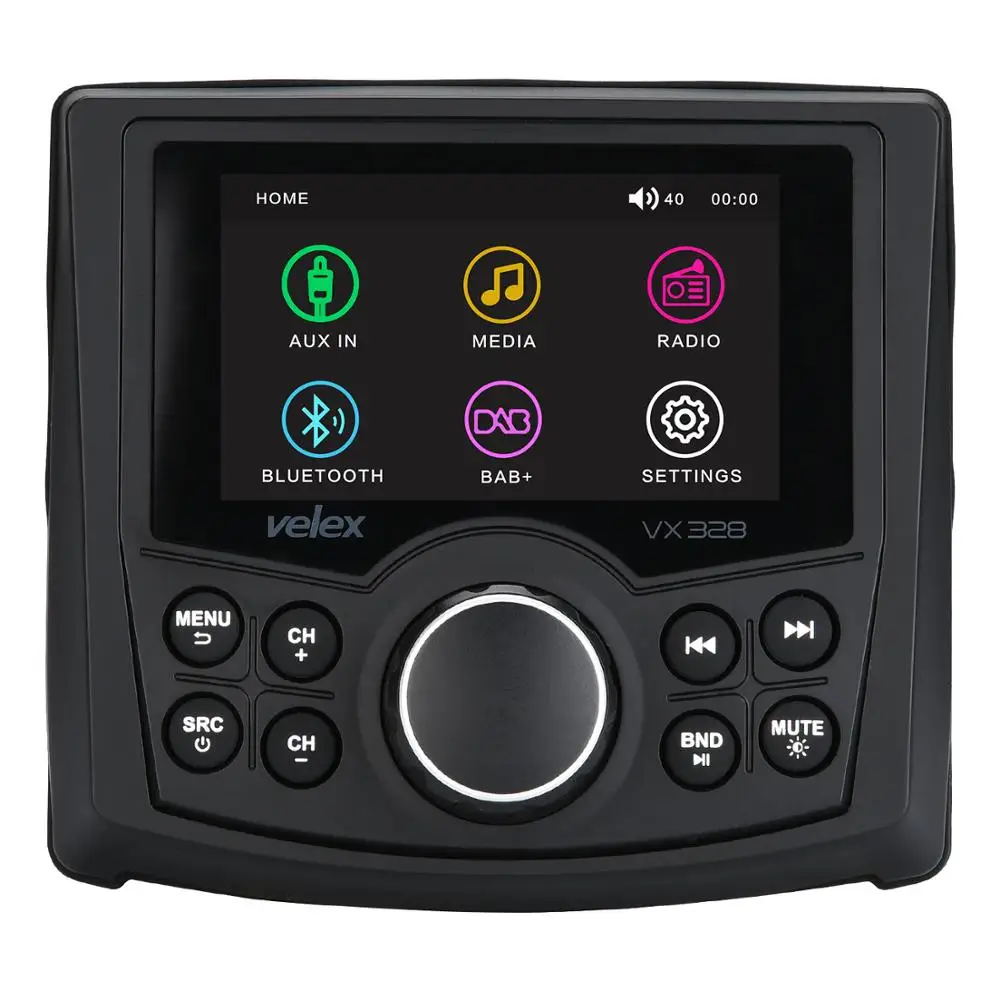 Водонепроницаемый морской цифровой медиа ресивер с Bluetooth аудио/видео плеером DAB +